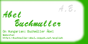 abel buchmuller business card