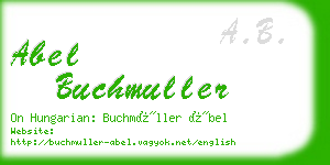 abel buchmuller business card